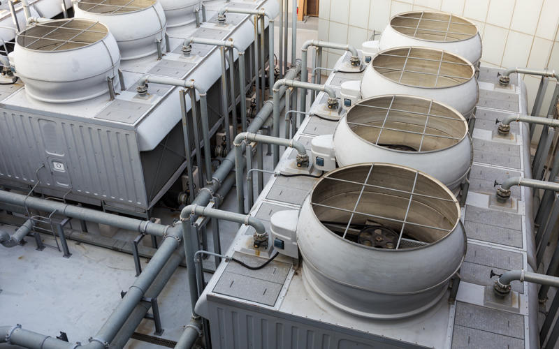 Ventilation systems on roof top